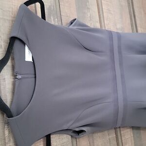 Calvin Klein Elegant Gray Midi Dress